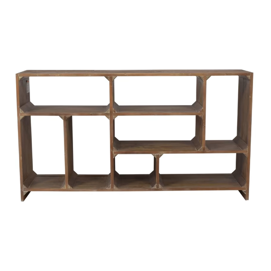 RH Teen Reclaimed Pine Low Bookcase Installation Instructions