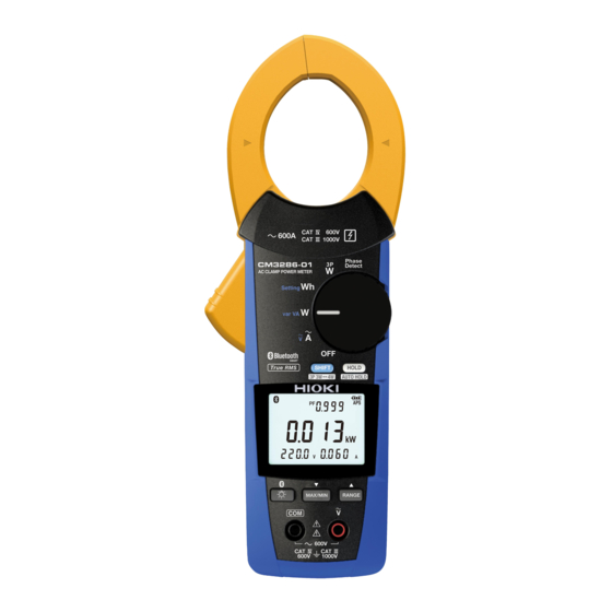 Hioki CM3286-01 Quick Start Manual