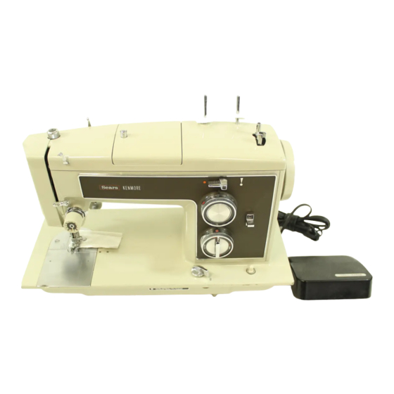 Kenmore 158.19410 Sewing Machine Instruction Manual
