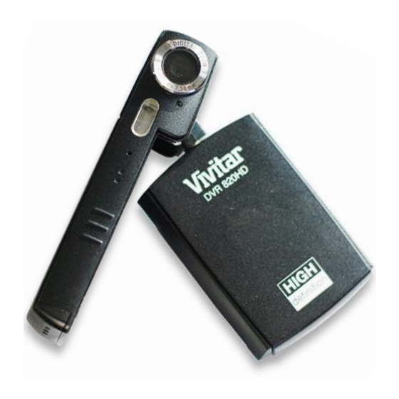 Vivitar DVR 820HD Owner's Manual