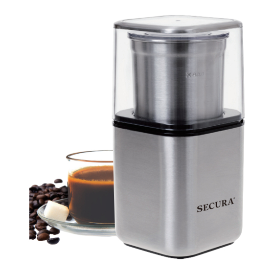 User Manuals: Secura Secura Coffee Series Grinder
