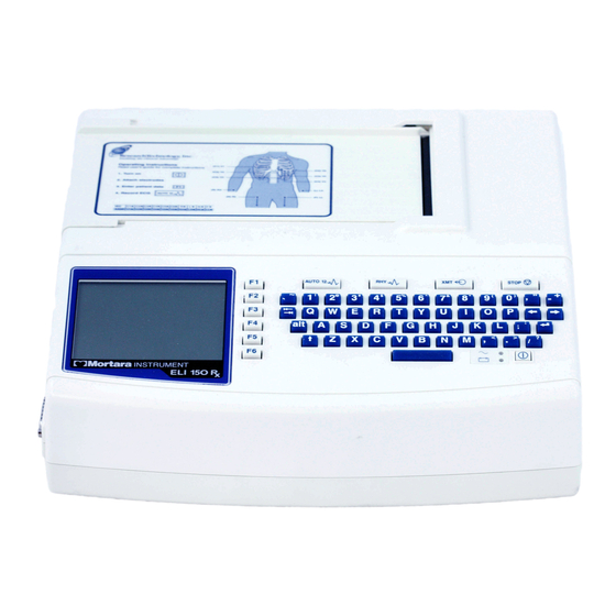 Mortara ELI 150 Rx User Manual