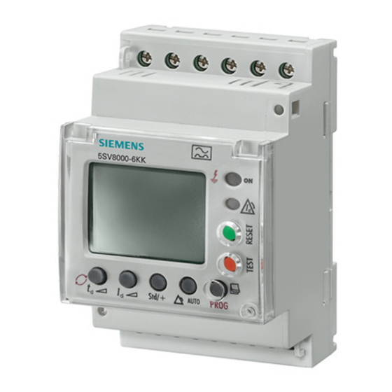 Siemens 5SV8200-6KK Manuals