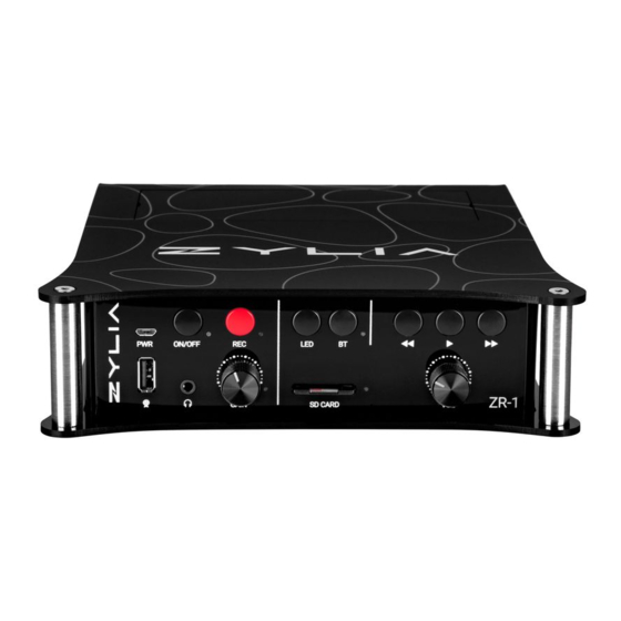 ZYLIA ZR-1 Reference Manual