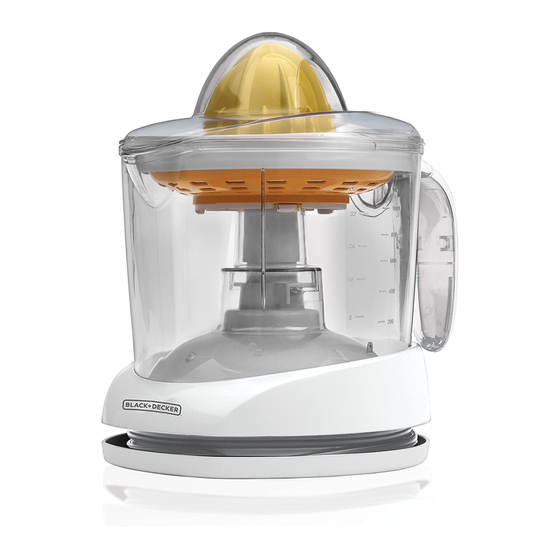 BLACK DECKER HANDYJUICER HJ29 JUICER USE AND CARE BOOK ManualsLib