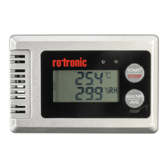 Rotronic HL-1D Quick Manual