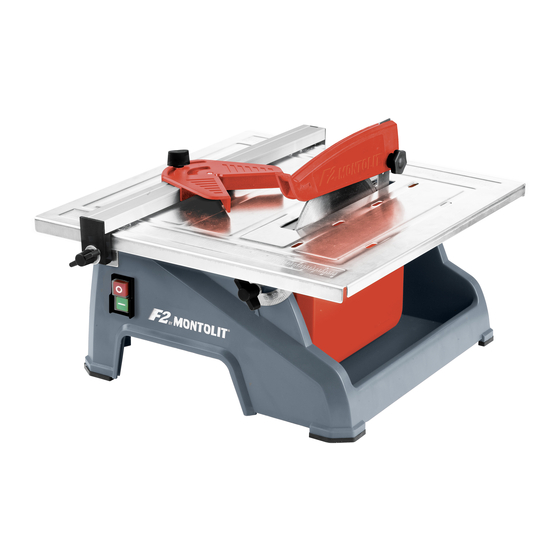 Brevetti MONTOLIT F2 Manual