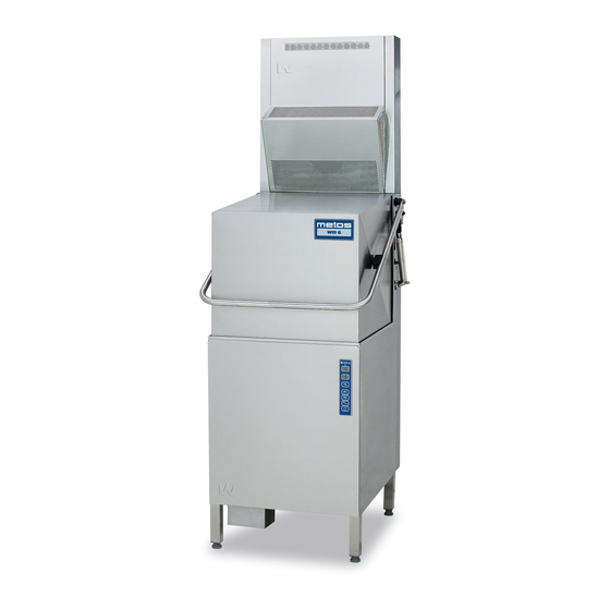 Metos WD-6 Installation And User Manual