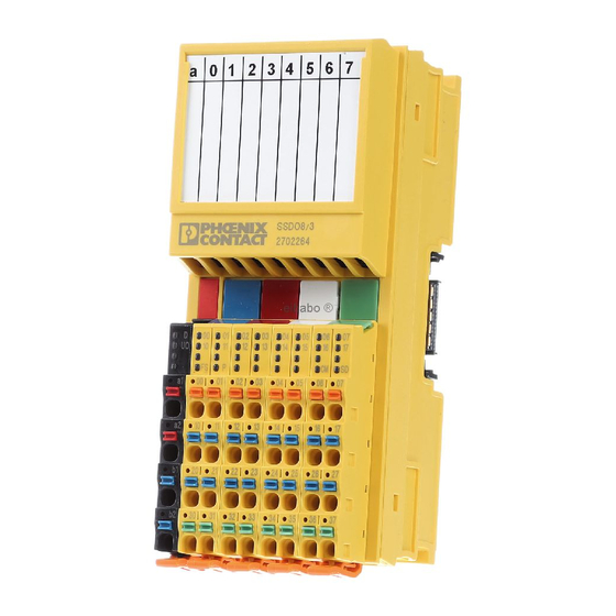 Phoenix Contact AXL F LPSDO8/3 1F Quick Start Manual
