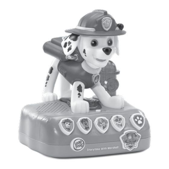 LeapFrog NICKELODEON PAW PATROL STORYTIME WITH MARSHAL Instruction Manual