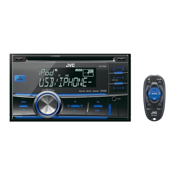 JVC KW-R500 Specification Sheet
