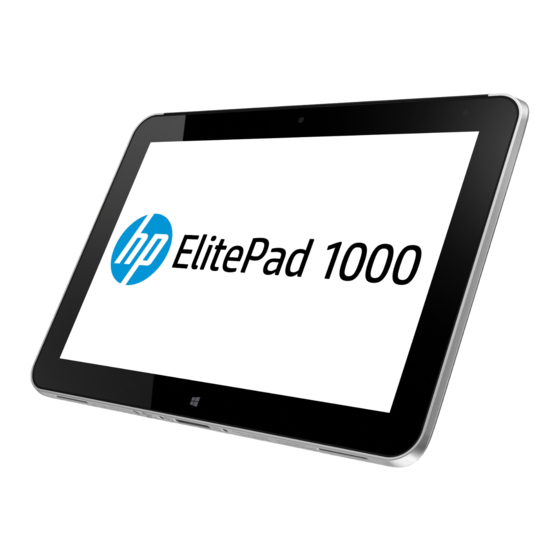 HP ElitePad 1000 G2 Maintenance And Service Manual
