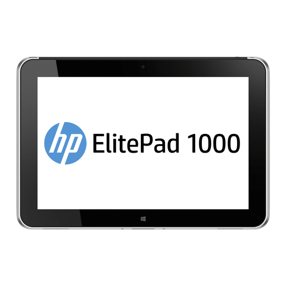 HP ElitePad 1000 G2 User Manual