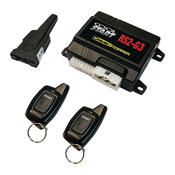 CrimeStopper cool start RS2-G3 Operating Instructions Manual