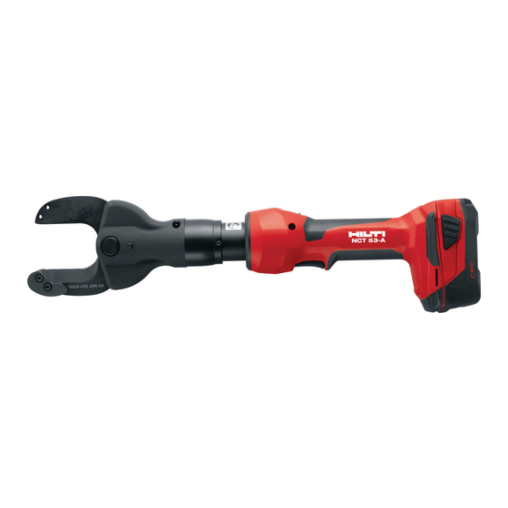 Hilti NCT 053-A22 Operating	 Instruction
