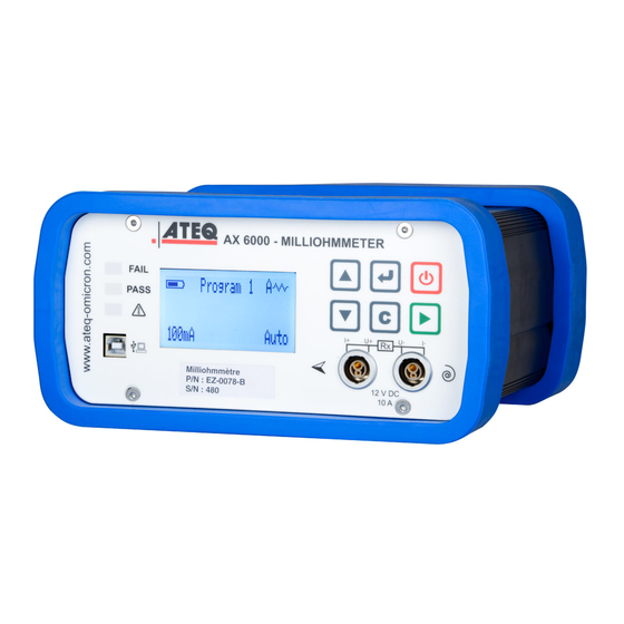 ATEQ AX6000 User Manual