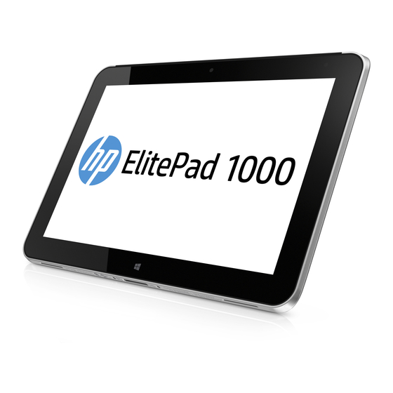 HP ElitePad 1000 G2 Setup Instructions
