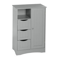 RiverRidge ASHLAND SINGLE DOOR / 3 DRAWER CABINET Assembly Instructions Manual