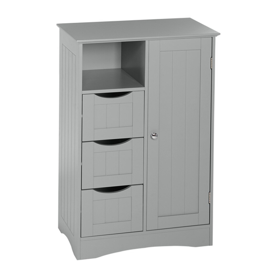 RiverRidge ASHLAND SINGLE DOOR / 3 DRAWER CABINET Assembly Instructions Manual