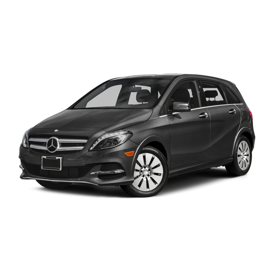 Mercedes-Benz B‑Class Electric Drive Maintenance Booklet