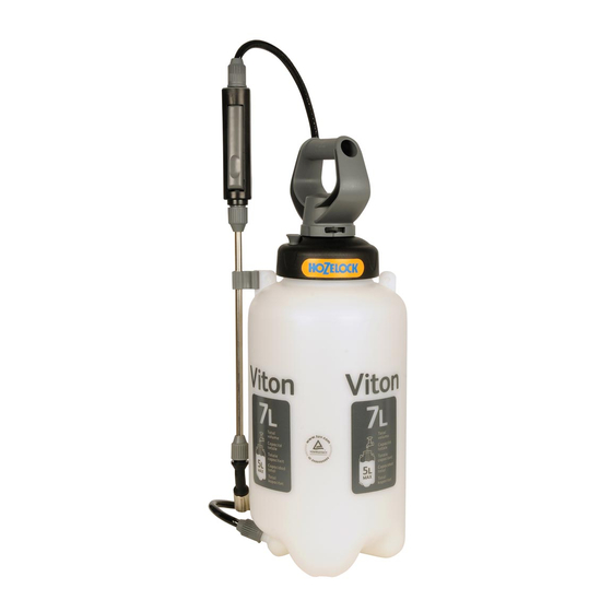 User Manuals: Hozelock Viton 5L Garden Sprayer