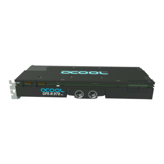 Alphacool NexXxoS GPX-N 970 M03 Instruction Manual