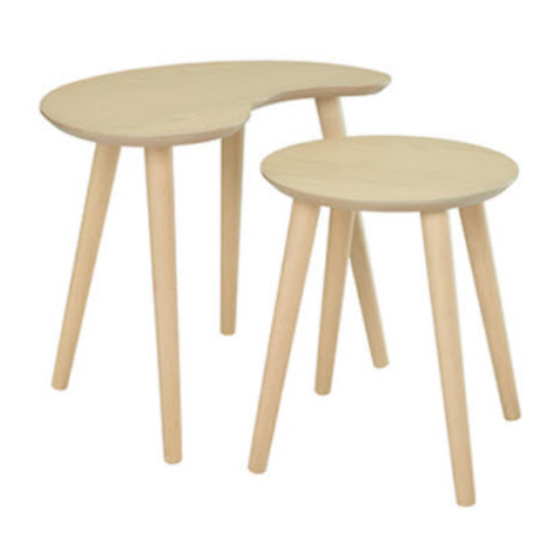 BROSA Olsen Nest of Tables Assembly Manual