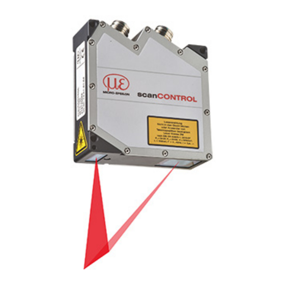 MICRO-EPSILON scanCONTROL 25 Series Operating Instructions Manual
