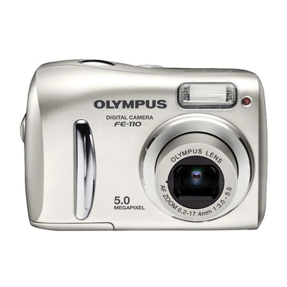 Olympus FE110 - 5 Megapixel Digital Camera Manuel Avancé