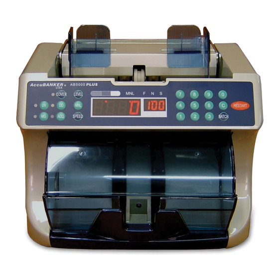 AccuBANKER AB-5000 MG/UV Bill Counter Manuals