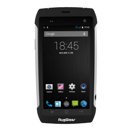 RugGear RG730 Quick Start Manual