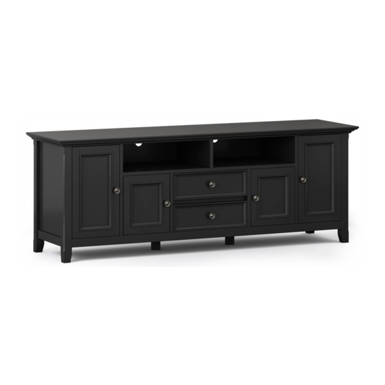 Simpli Home WyndenHall brooklyn + max AXCAMH72-BL Manual