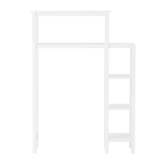 Bolton Furniture Over Toilet Organizer ANDO70WH Assembly Instructions Manual