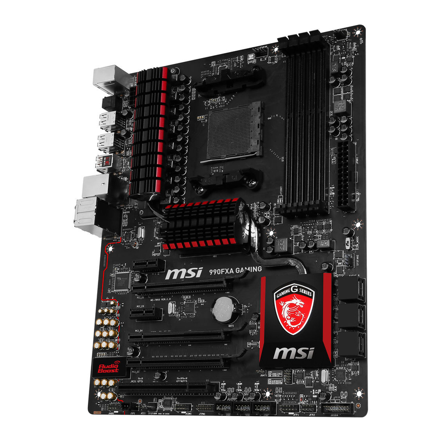 MSI 990FXA GAMING Getting Started