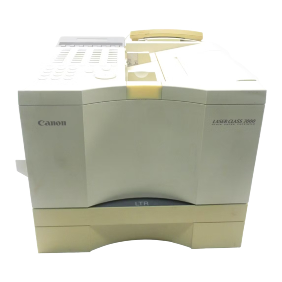 Canon LASER CLASS 7000 Parts List