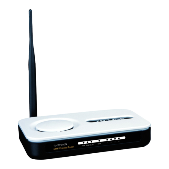 TP-Link TL-WR340GD Manual
