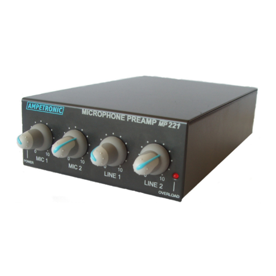 Ampetronic MP221 User Manual