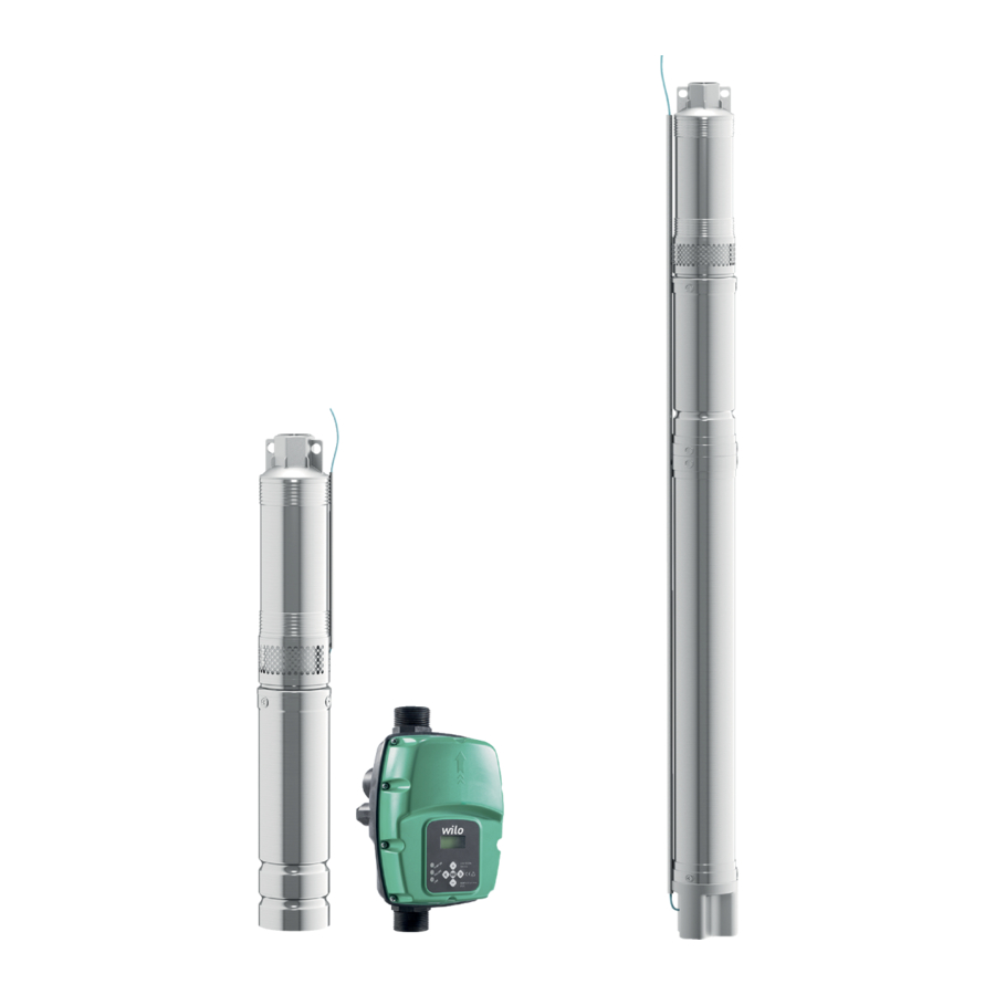 Wilo Sub TWU 3-HS Series Installation And Operating Instructions Manual