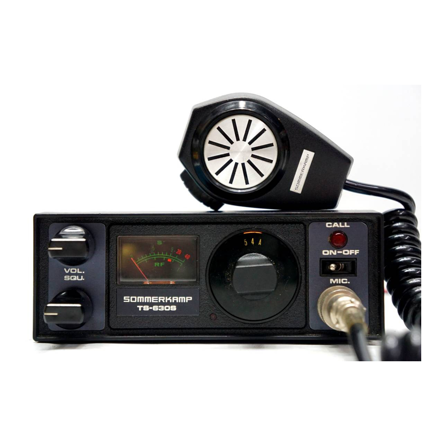 Sommerkamp TS-630S Instruction Manual