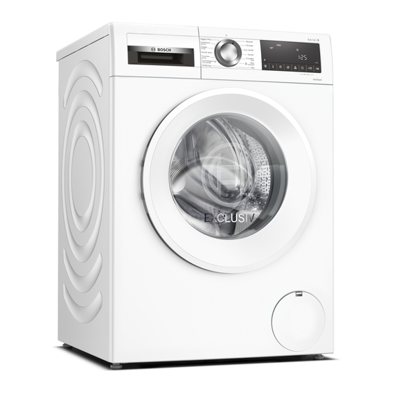 Bosch WGG1440PSN User Manual And Installation Instructions