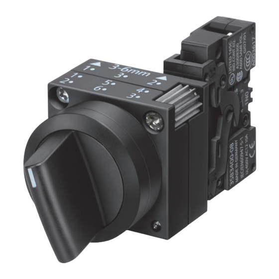 Siemens SIRIUS 3SB3000 Series Original Operating Instructions