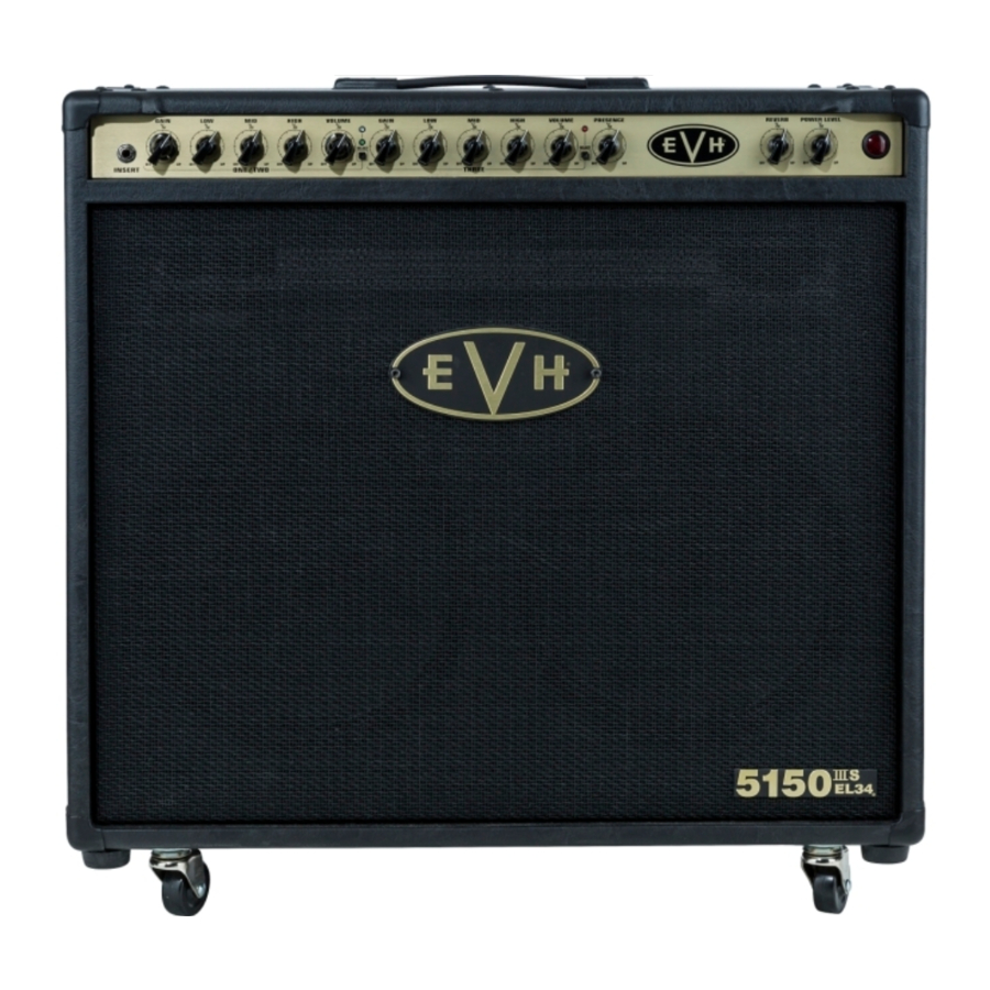 EVH 5150III EL34 - 2x12 Combo Amplifier Manual