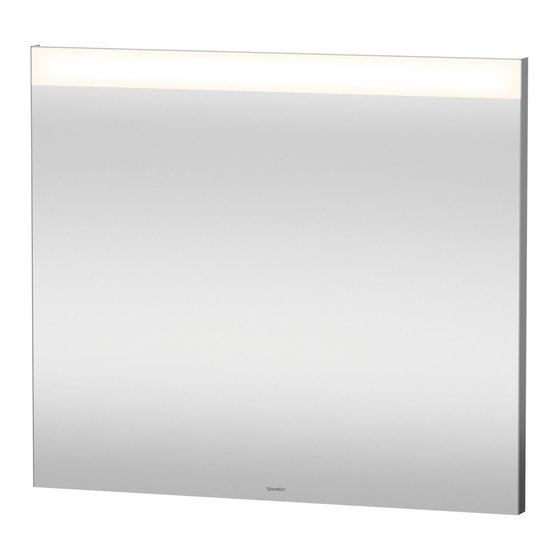 DURAVIT LM784500000 Mounting Instructions