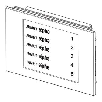 urmet domus alpha 1168/51 Installation Manual