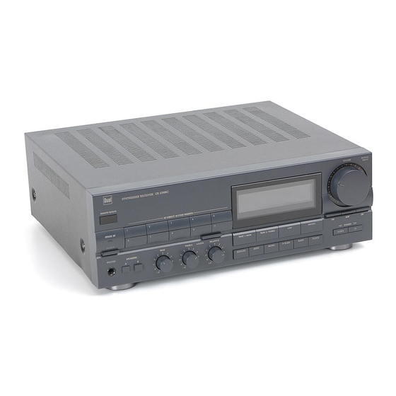 Dual CR 3700 RC Service Manual