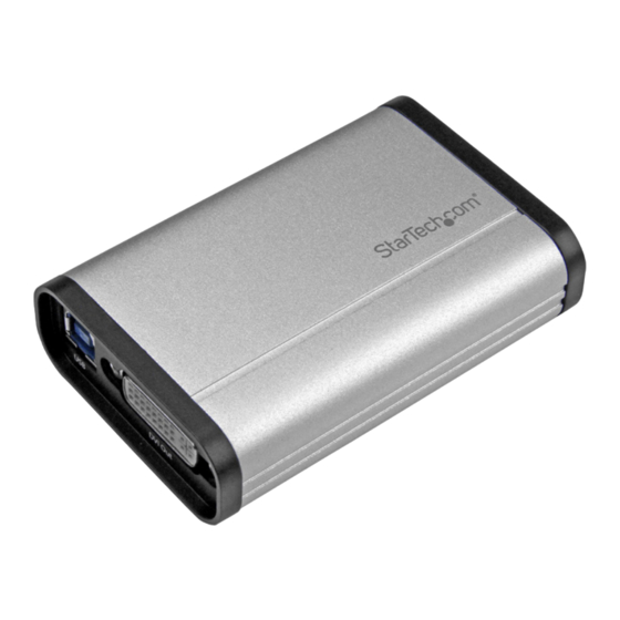 StarTech.com USB32DVCAPRO Instruction Manual