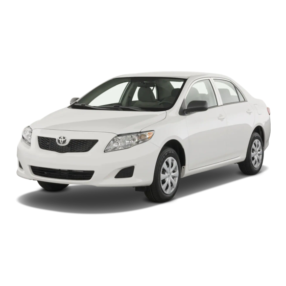 Toyota Corolla Matrix 2009 Quick Reference Manual