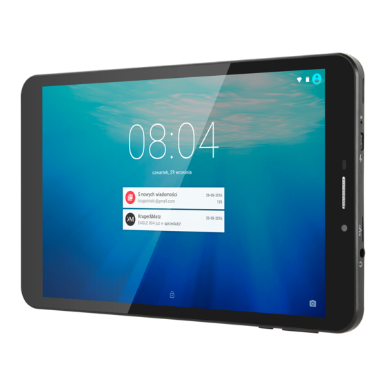 Krüger & Matz EAGLE 805 Tablet Manuals
