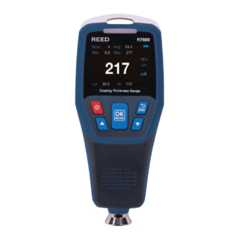 Reed Instruments R7800 Instruction Manual