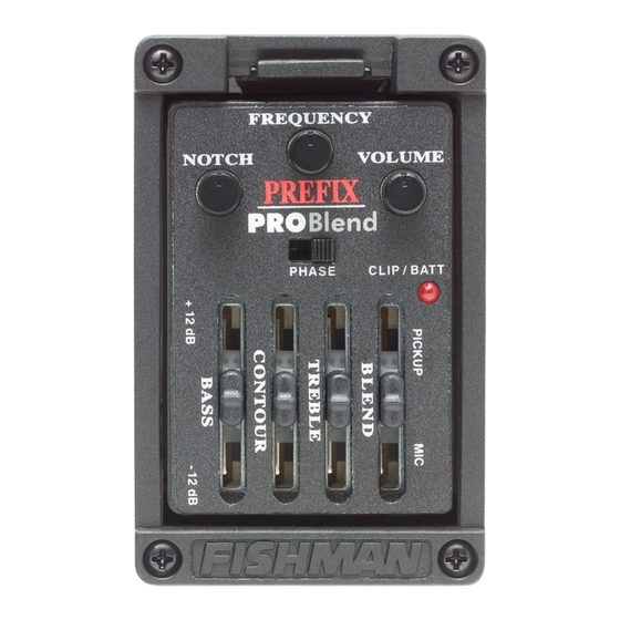 Fishman PREFIX PRO BLEND User Manual